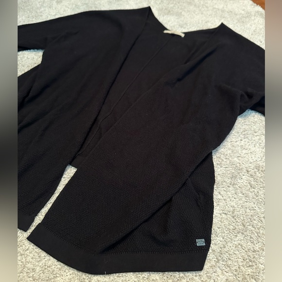 Monk & Lou Plenty - Black Cotton Weave Cardigan - Size XS / S - Picture 4 of 6